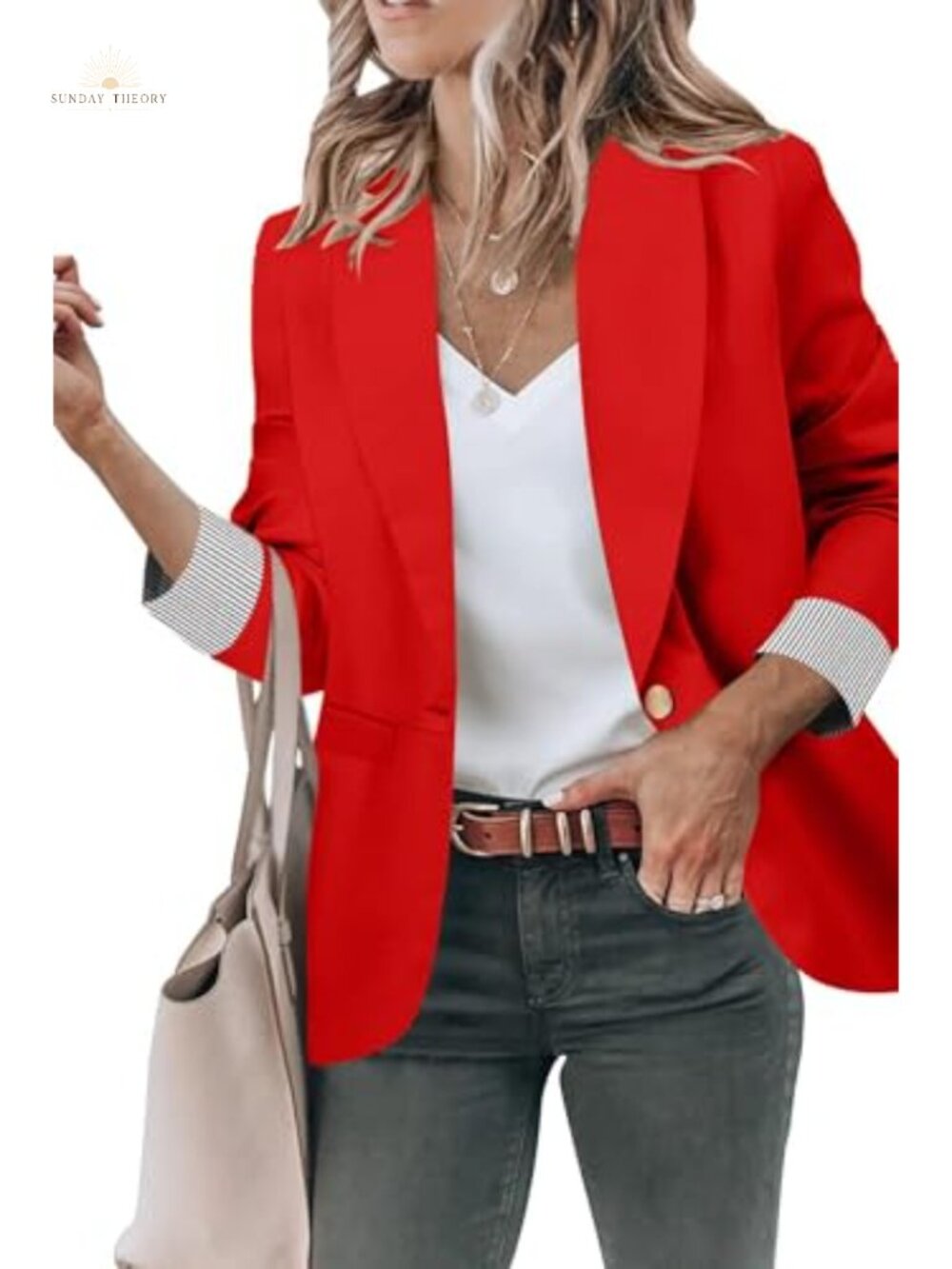 Women's Cashew Blazer Jacket Shawl Collar One Button Business Casual